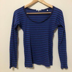 Striped Scoop Neck Long Sleeve